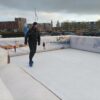 IJsbaan 7x9 + Opblaasboarding + Podium + transporttrailer